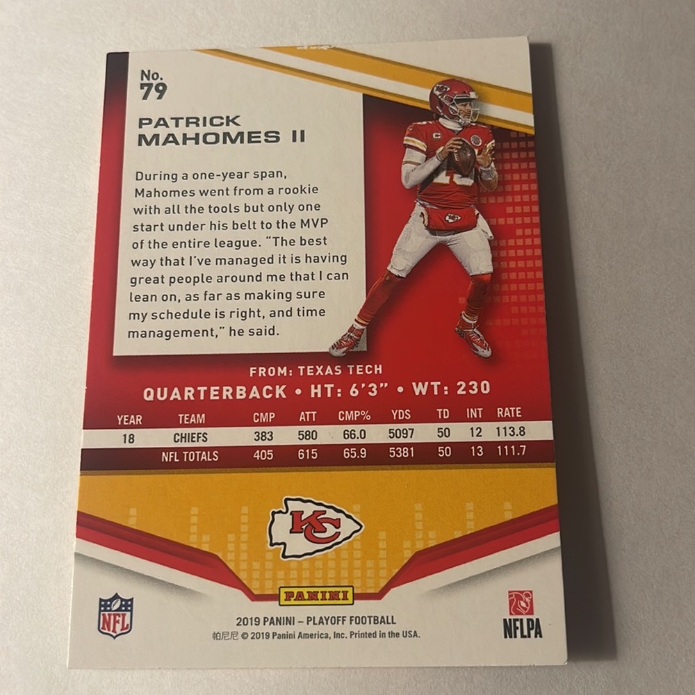 NFL
Patrick Mahomes Football Card🏈 - Picture 2 of 2